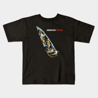 American Psycho Knife Reflection Retro Horror Film Kids T-Shirt